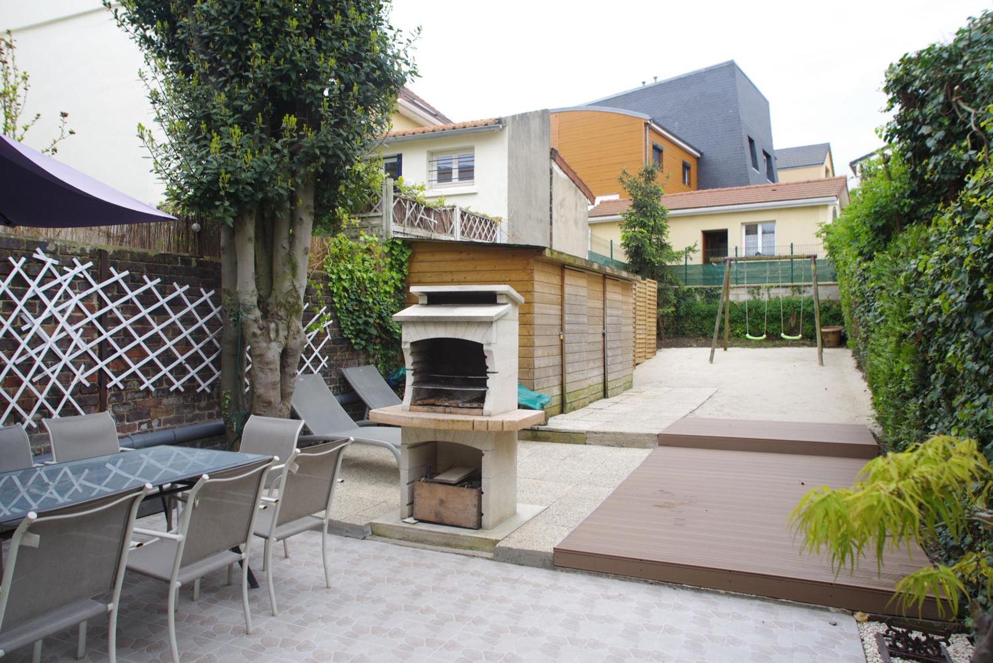 Maison De Charme Avec Jardin A 10Mn De Paris Nanterre Exterior foto